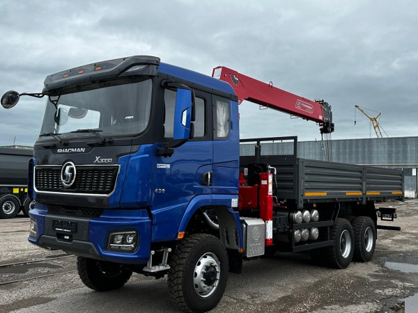 Shacman Х3000 6х6 2-х скат, Борт c  КМУ HR E&I HRS216 (Horyong) — 1