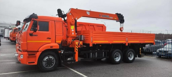 КамАЗ 65115 Борт с КМУ HANGIL HGC 374 — 1