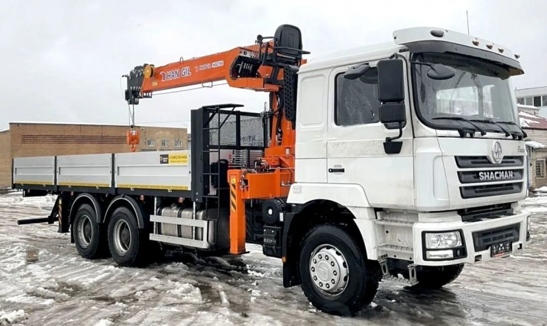 Shacman Х3000 6х4,  Борт с КМУ HANGIL HGC756 — 1