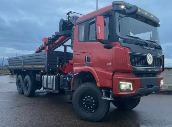 Shacman Х3000 6х6 односкат, Борт с КМУ KANGLIM KS2057 — 1
