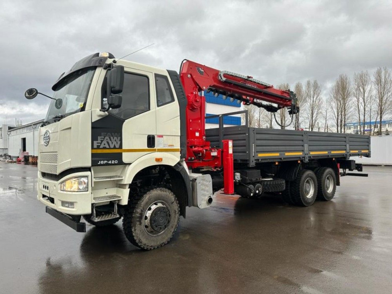 FAW 3250 6х6 2-х скатная, Борт с КМУ HR E&I HRS216 (Horyong) — 1