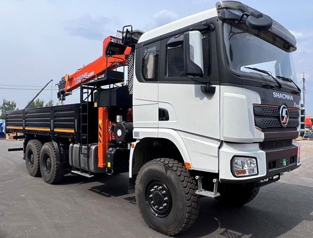 Shacman Х3000 6х6 односкат, Борт с КМУ HANGIL HGC987 — 1