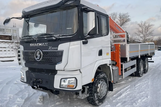 Shacman Х3000 6х6 2-х скат, Борт с КМУ HANGIL HGC976 — 1