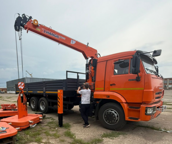 КамАЗ 65115 Борт с КМУ HANGIL HGC 515 — 1