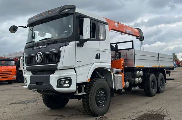 Shacman Х3000 6х6 односкат, Борт с КМУ HANGIL HGC756 — 1
