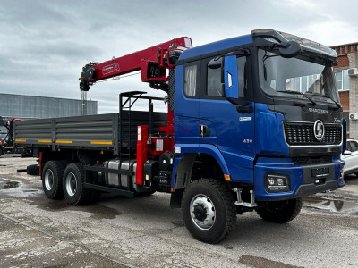 Shacman Х3000 6х6, 2-х скат, Борт с КМУ HR E&I HRS206 (Horyong)