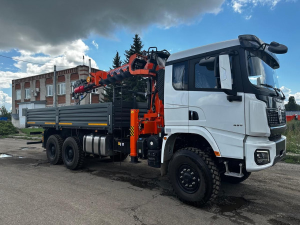 Shacman Х3000 6х6 односкат, Борт с КМУ HANGIL HGC976 — 1