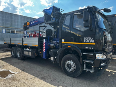 FAW 3250 6х4 Борт с КМУ DongYang SS2037