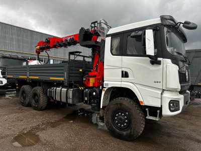 Shacman Х3000 6х6 односкат, Борт с КМУ KANGLIM KS2056