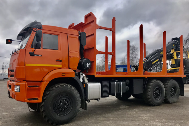 КамАЗ 43118 Лесовоз/Сортиментовоз с КМУ VM10-74 — 1